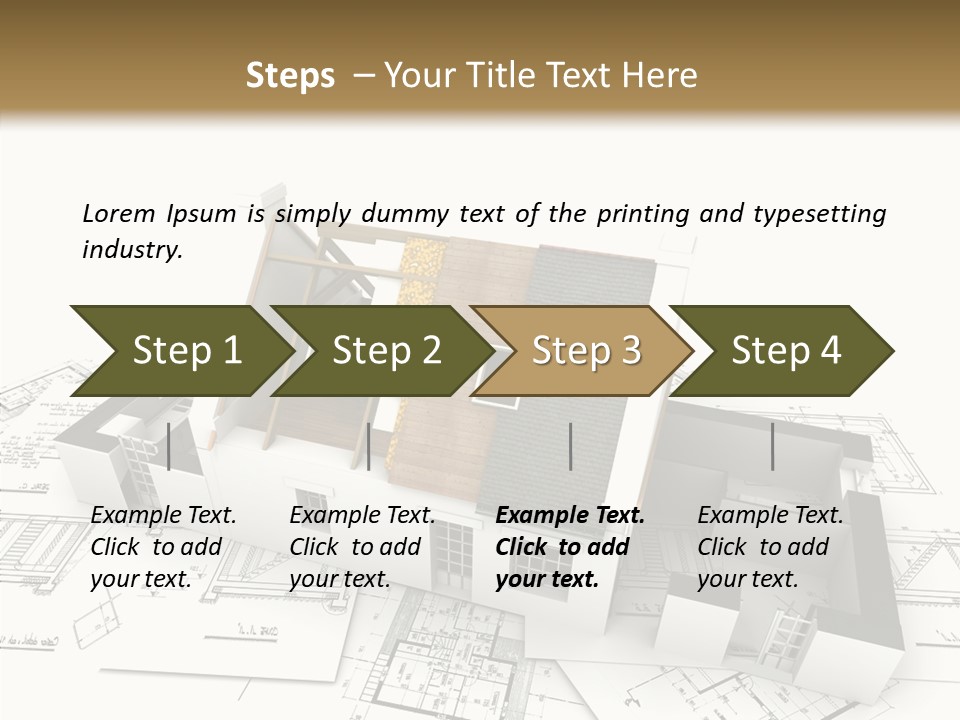 Prefabricated Detached Home PowerPoint Template