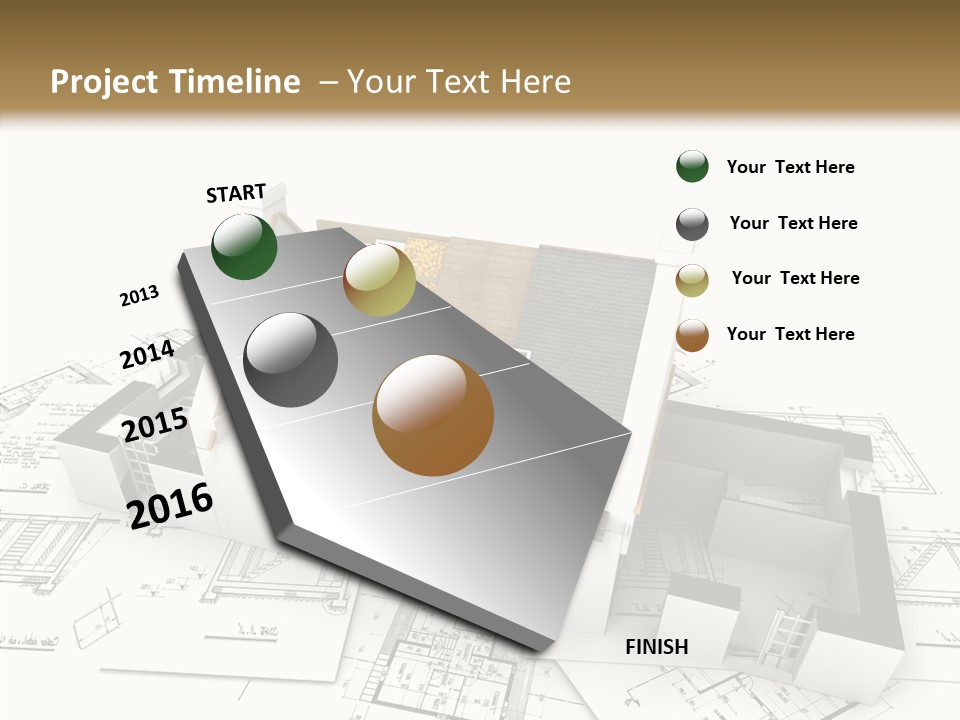 Prefabricated Detached Home PowerPoint Template