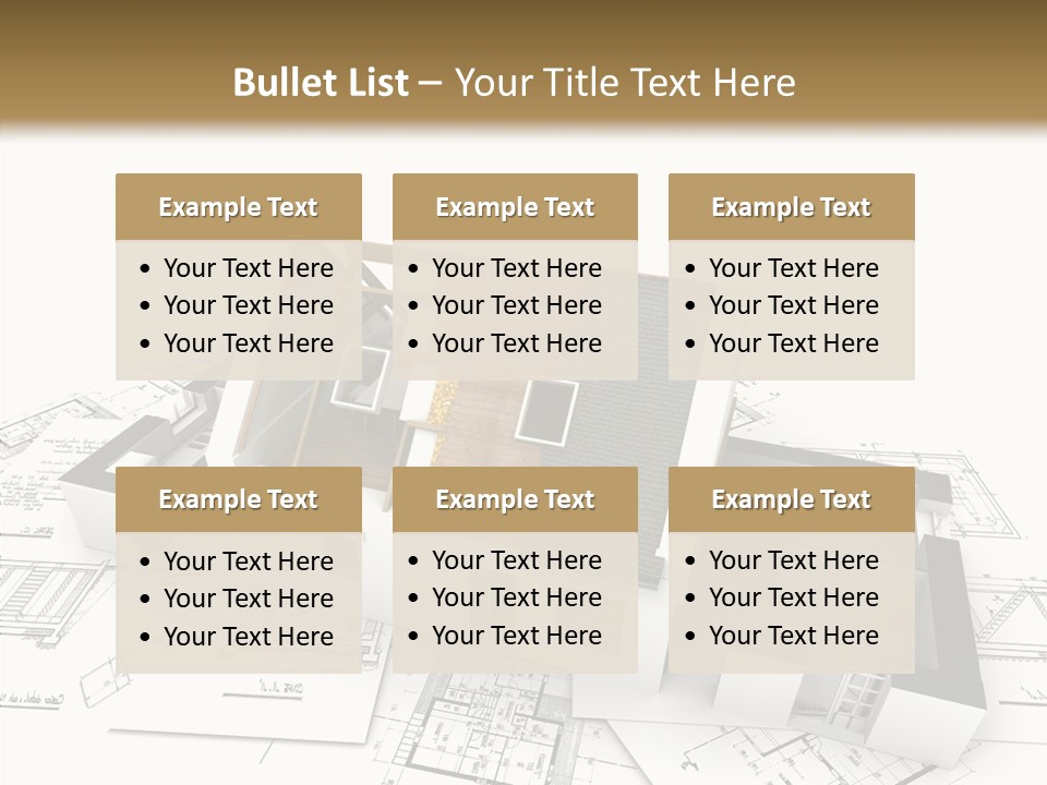 Prefabricated Detached Home PowerPoint Template