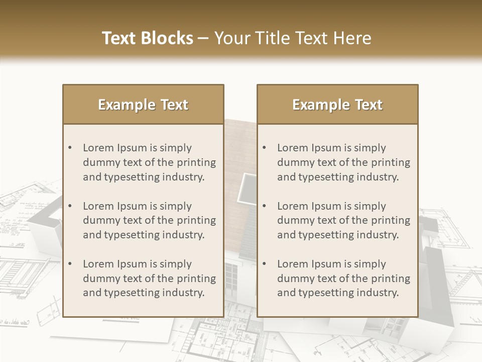 Prefabricated Detached Home PowerPoint Template