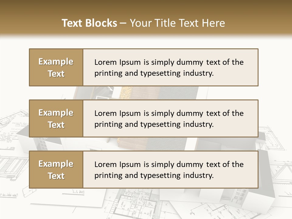 Prefabricated Detached Home PowerPoint Template