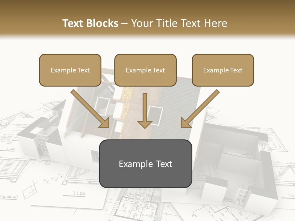 Prefabricated Detached Home PowerPoint Template