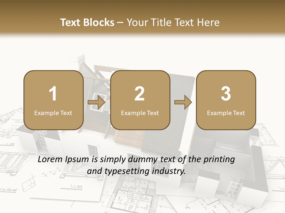 Prefabricated Detached Home PowerPoint Template