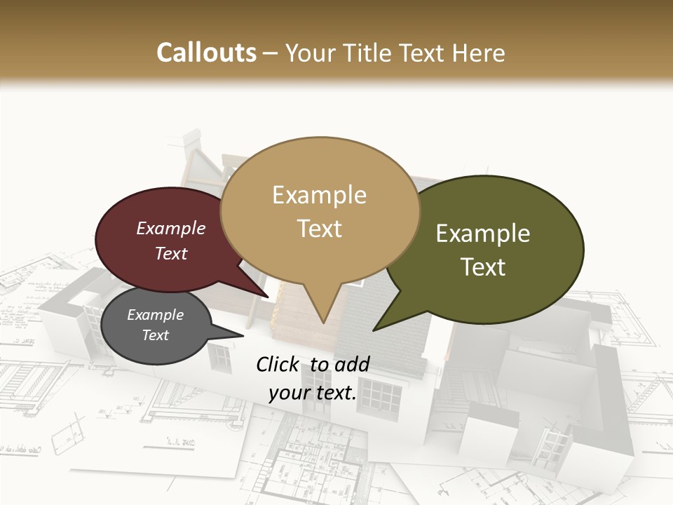 Prefabricated Detached Home PowerPoint Template
