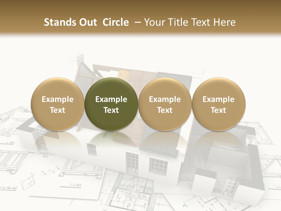 Prefabricated Detached Home PowerPoint Template