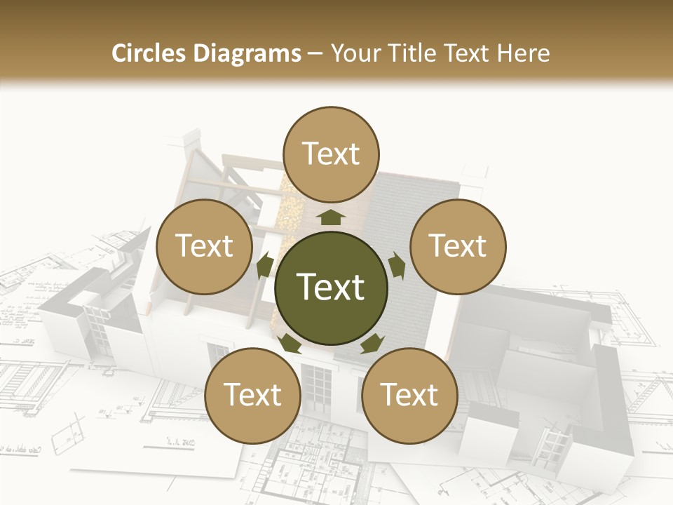 Prefabricated Detached Home PowerPoint Template