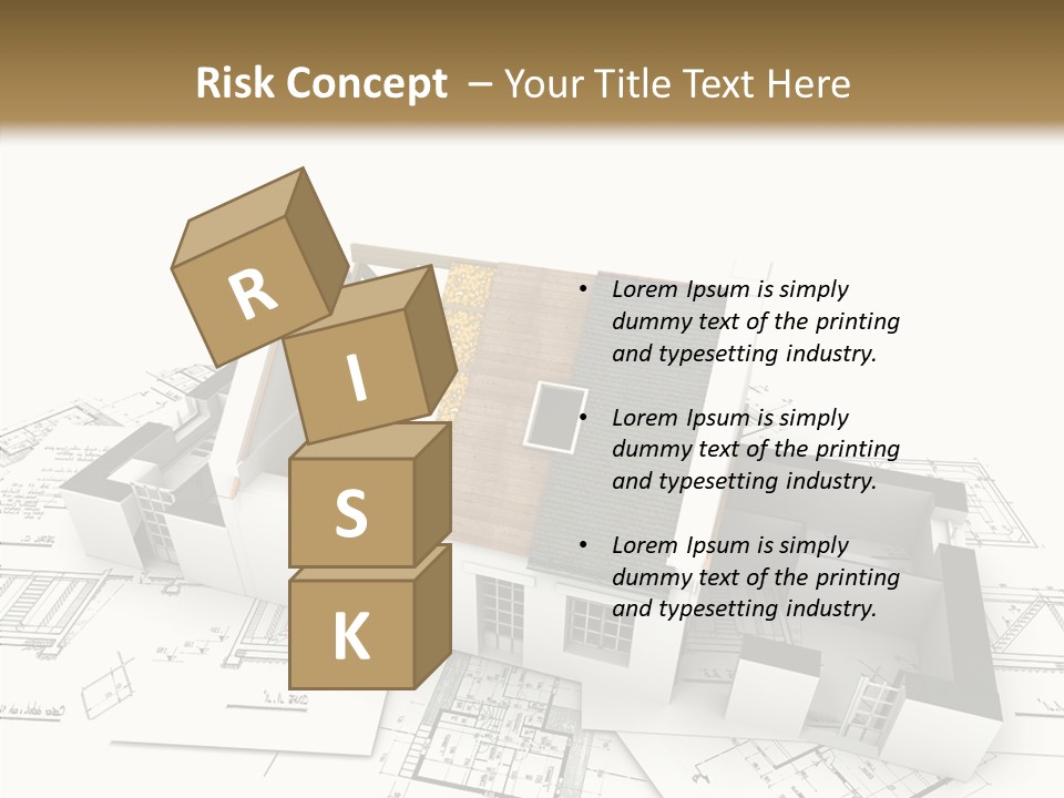Prefabricated Detached Home PowerPoint Template