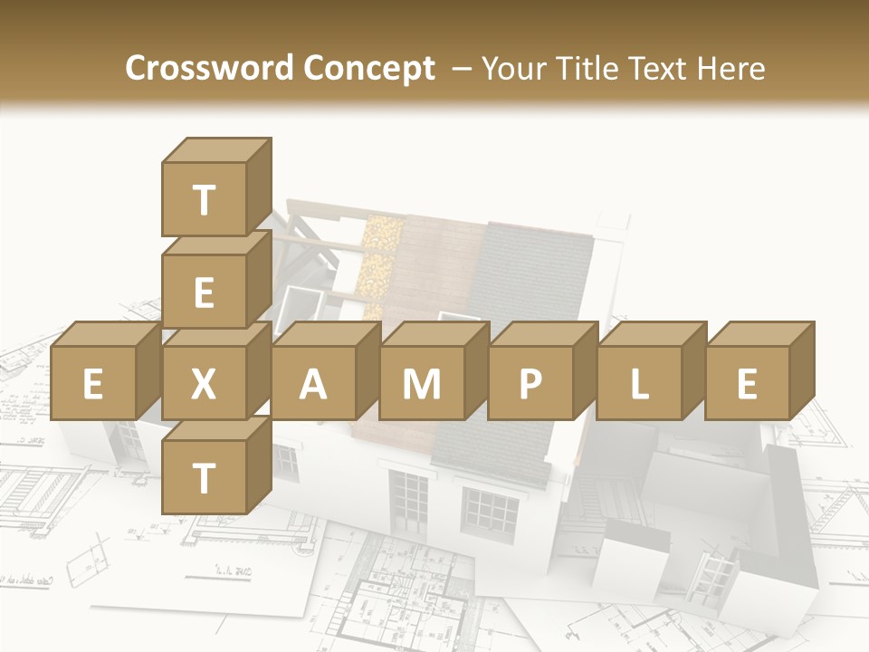Prefabricated Detached Home PowerPoint Template