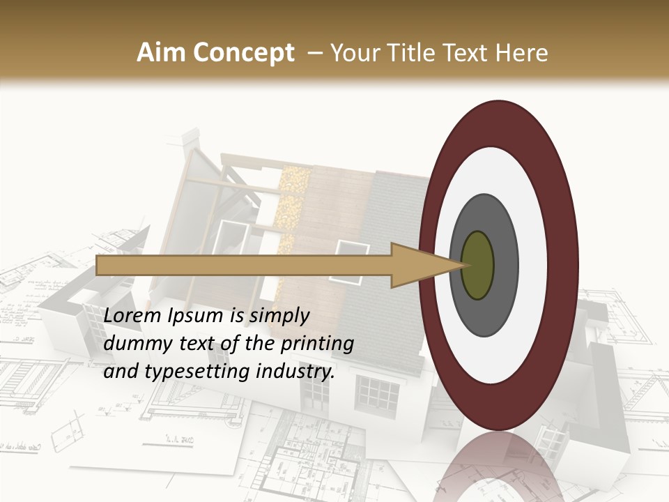 Prefabricated Detached Home PowerPoint Template
