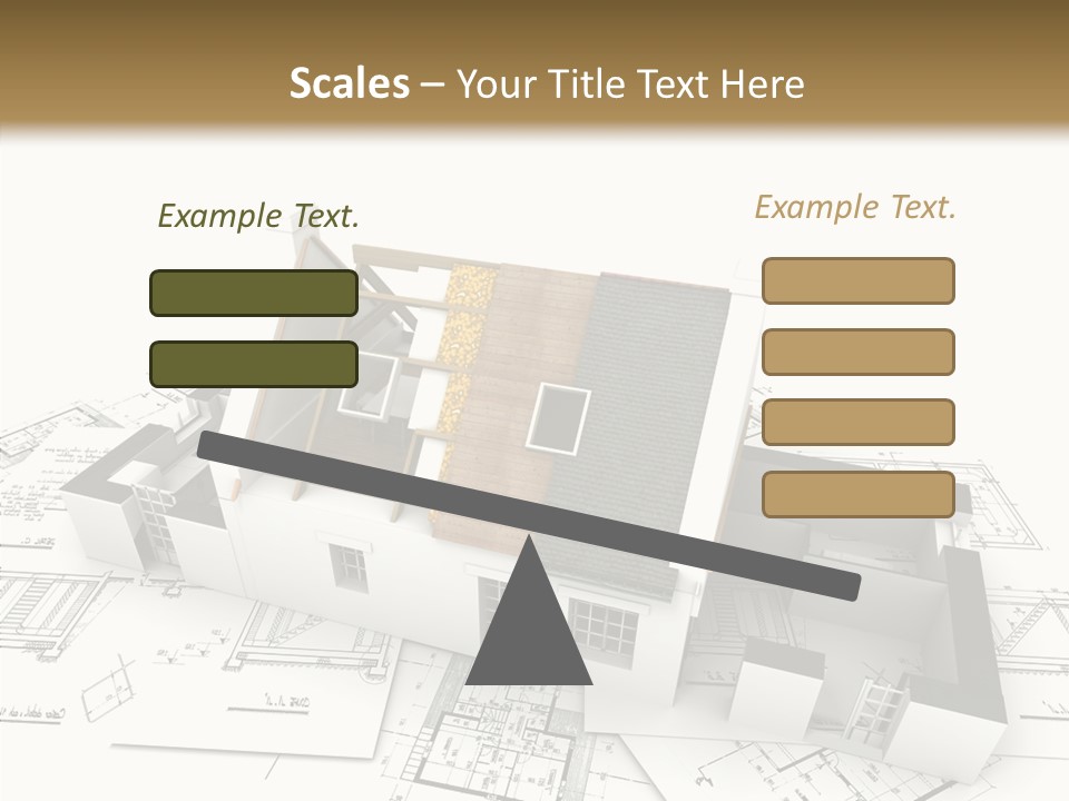 Prefabricated Detached Home PowerPoint Template