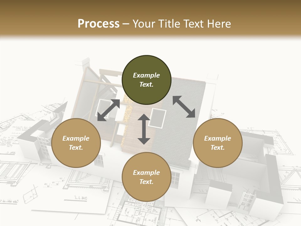 Prefabricated Detached Home PowerPoint Template