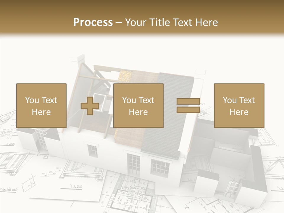 Prefabricated Detached Home PowerPoint Template