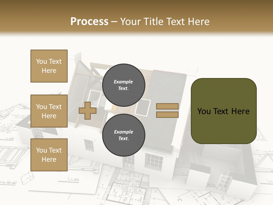 Prefabricated Detached Home PowerPoint Template
