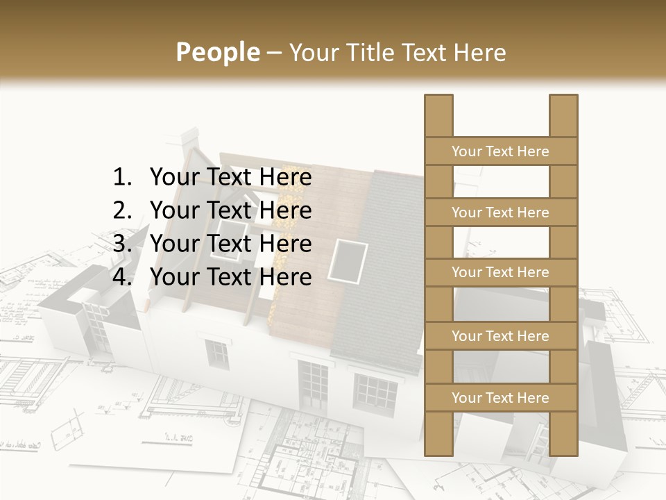 Prefabricated Detached Home PowerPoint Template