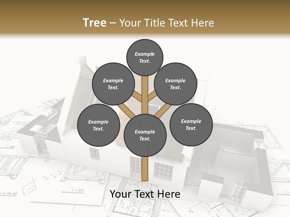 Prefabricated Detached Home PowerPoint Template
