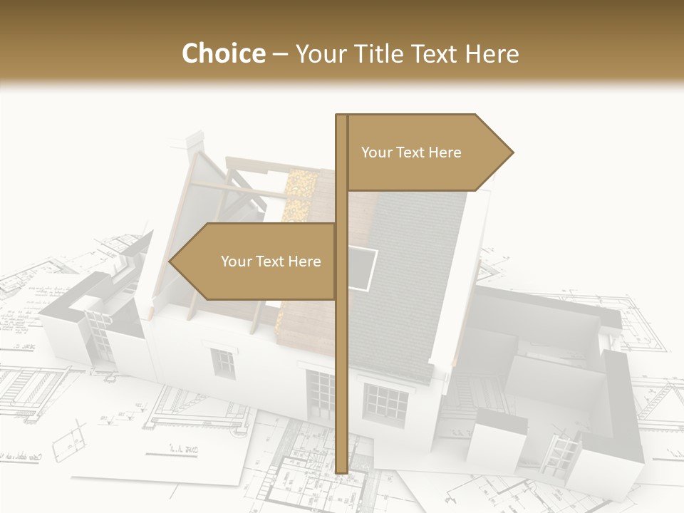 Prefabricated Detached Home PowerPoint Template