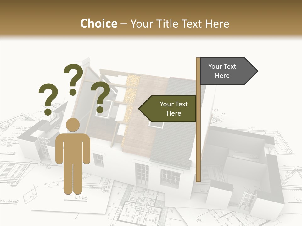 Prefabricated Detached Home PowerPoint Template