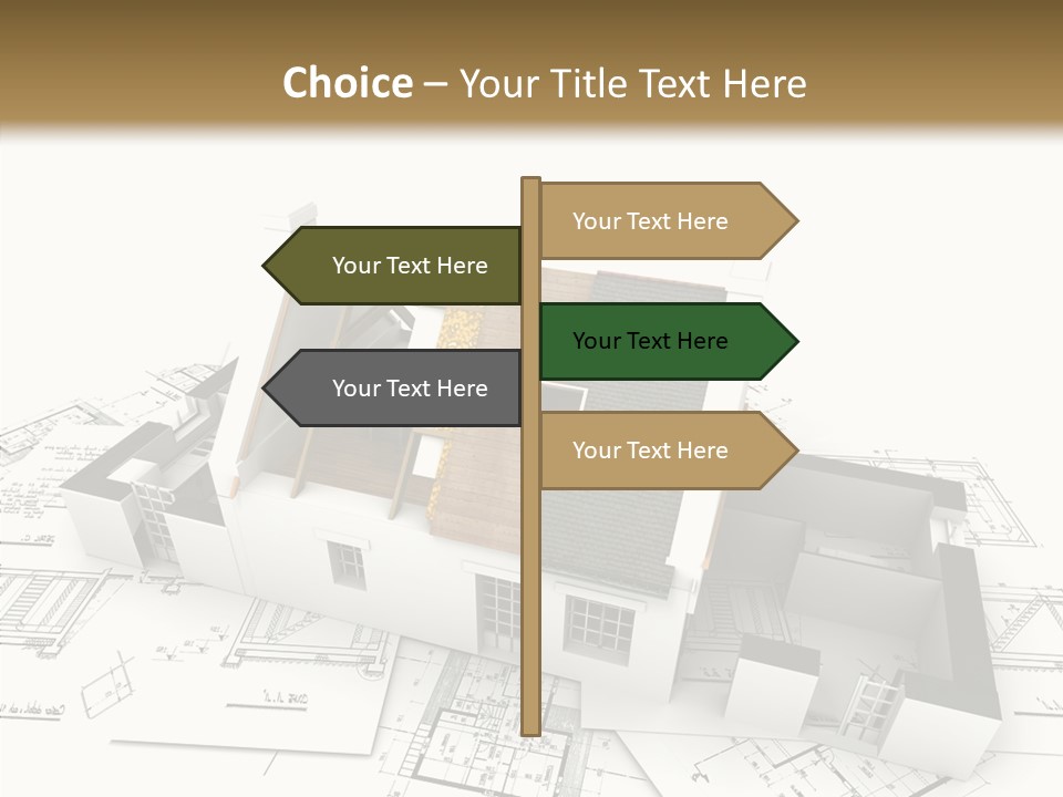 Prefabricated Detached Home PowerPoint Template
