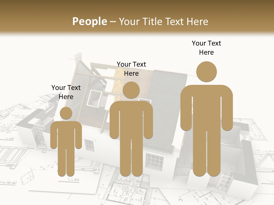 Prefabricated Detached Home PowerPoint Template
