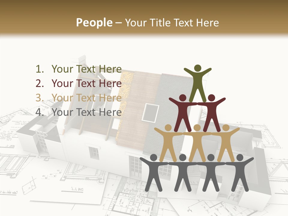 Prefabricated Detached Home PowerPoint Template