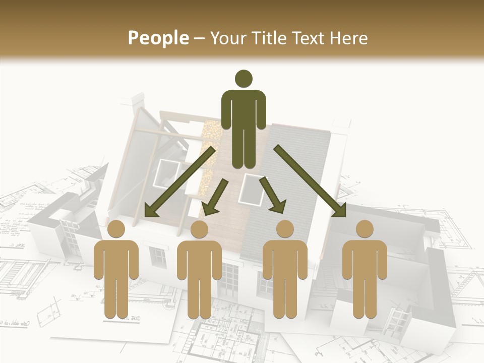 Prefabricated Detached Home PowerPoint Template