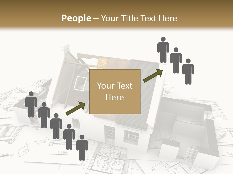 Prefabricated Detached Home PowerPoint Template