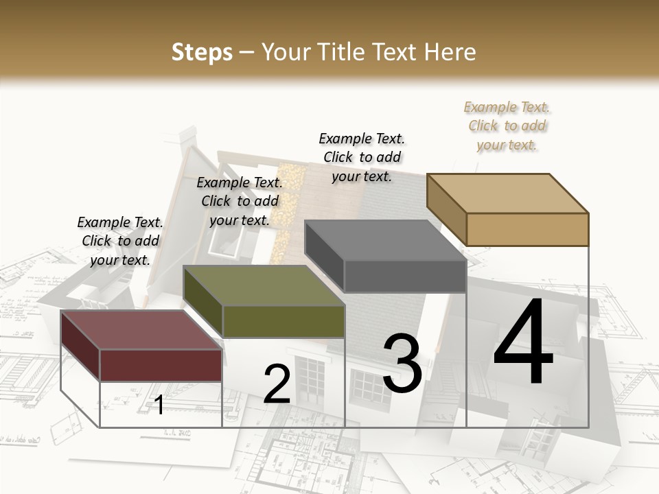 Prefabricated Detached Home PowerPoint Template