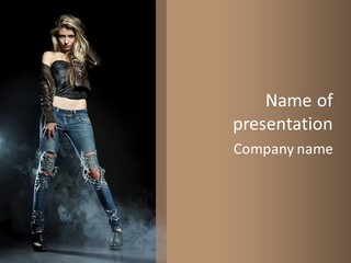 Emotional Hair Glamour PowerPoint Template