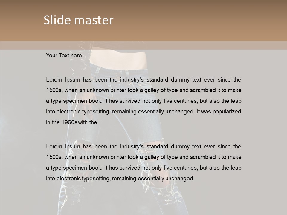 Emotional Hair Glamour PowerPoint Template