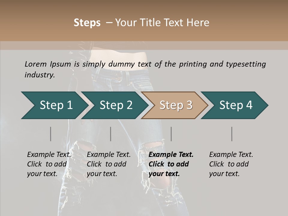 Emotional Hair Glamour PowerPoint Template