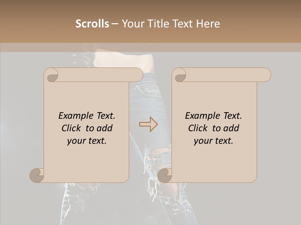 Emotional Hair Glamour PowerPoint Template