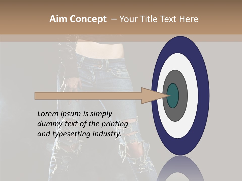 Emotional Hair Glamour PowerPoint Template