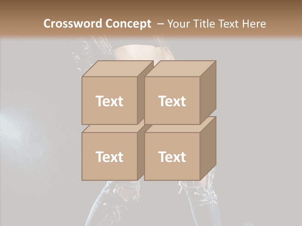 People Female Length PowerPoint Template