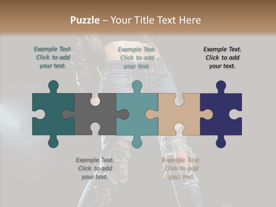 People Female Length PowerPoint Template