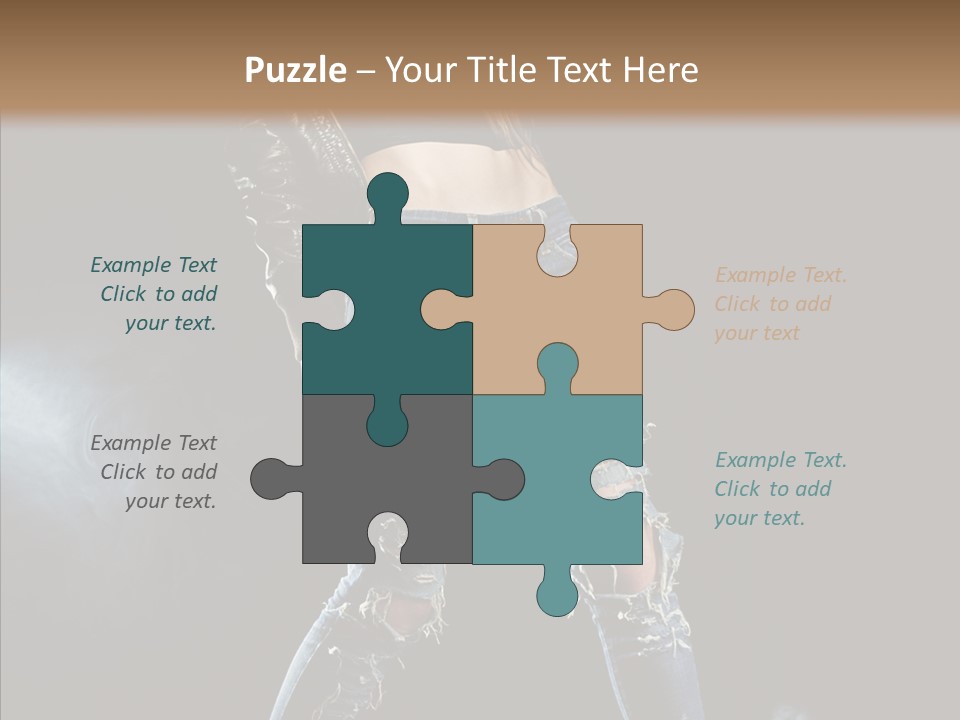People Female Length PowerPoint Template