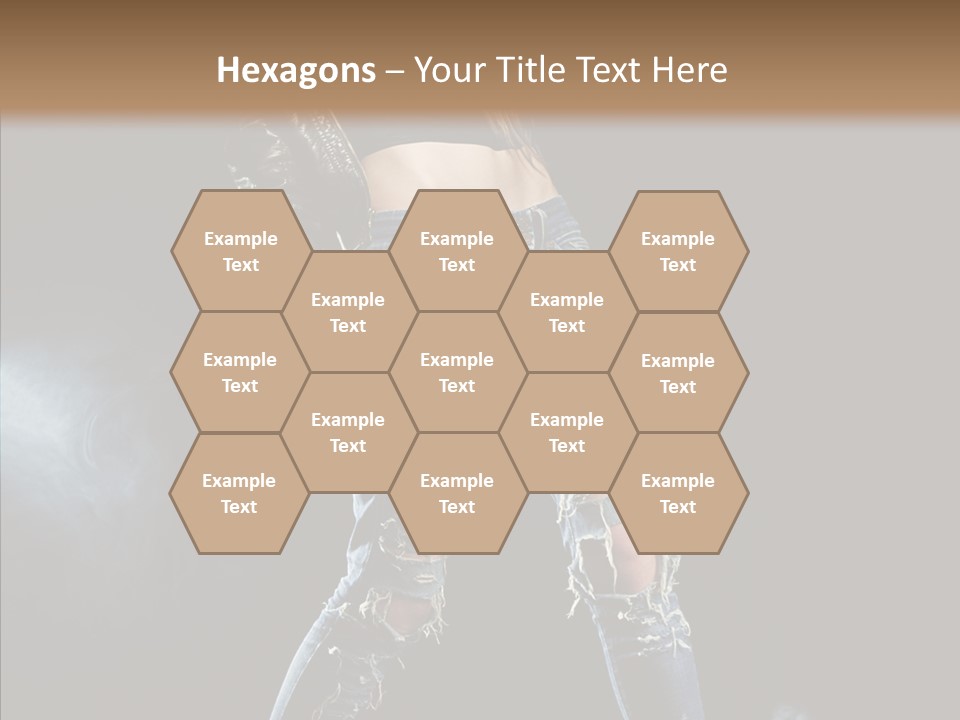 People Female Length PowerPoint Template