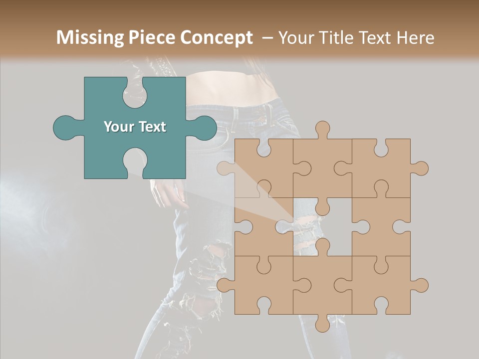 People Female Length PowerPoint Template