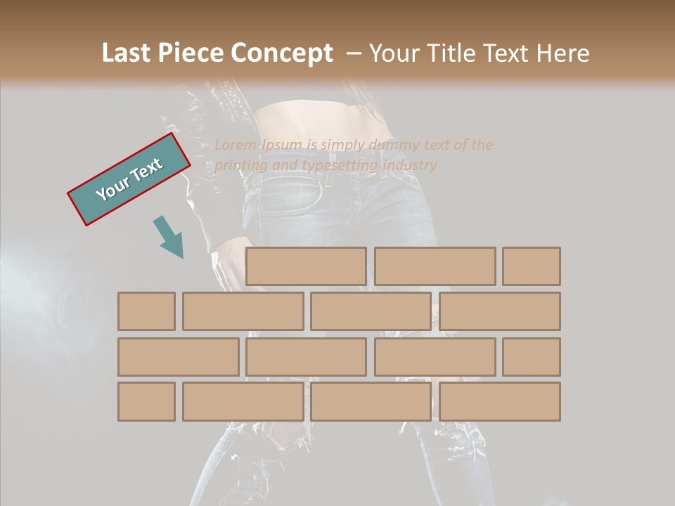 People Female Length PowerPoint Template