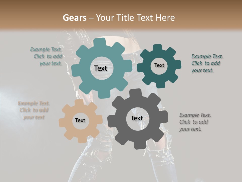 People Female Length PowerPoint Template