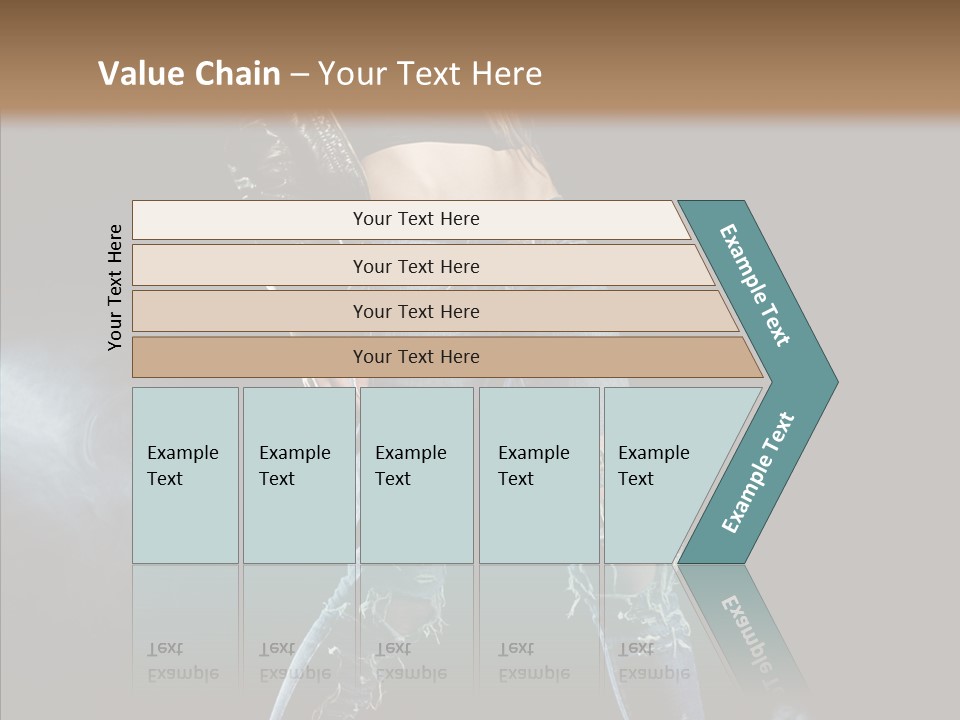 People Female Length PowerPoint Template