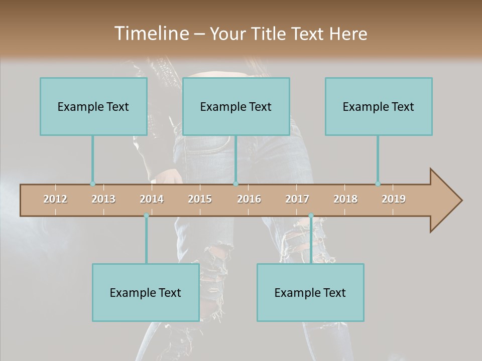 People Female Length PowerPoint Template
