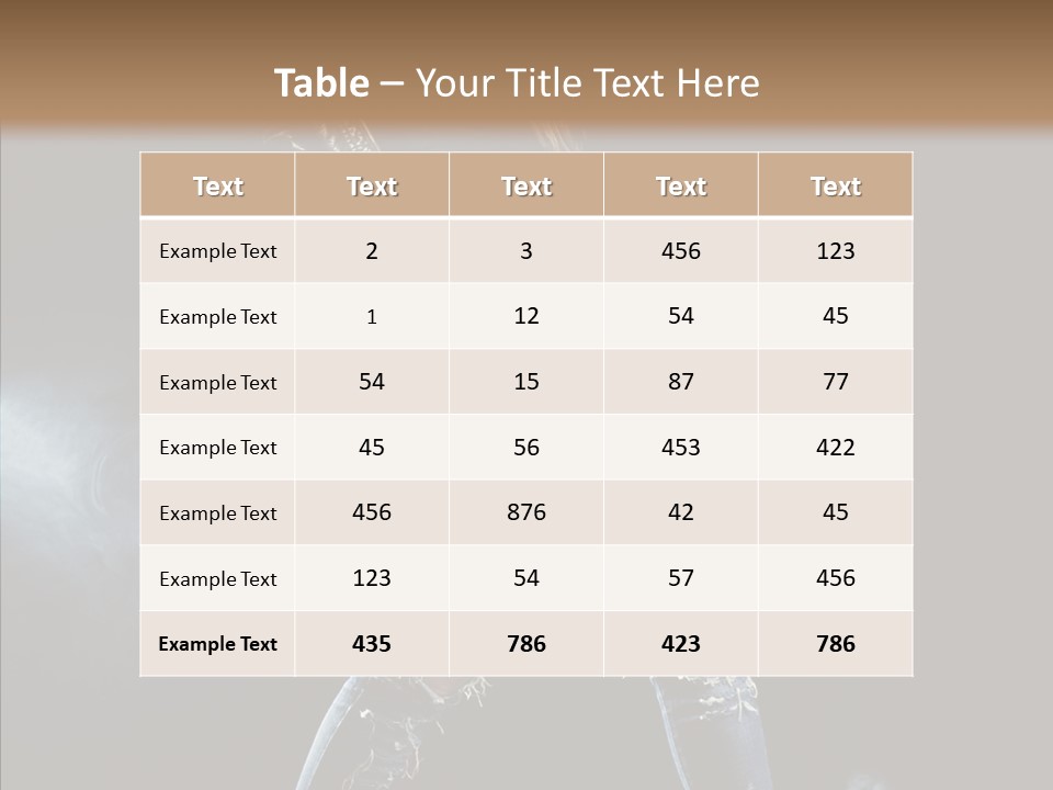 People Female Length PowerPoint Template