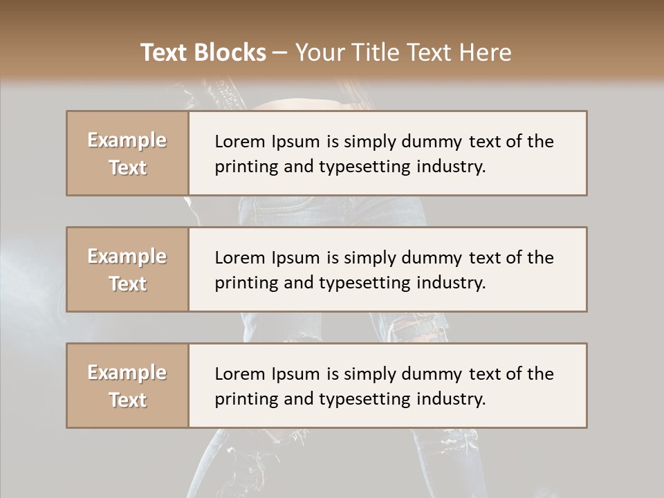 People Female Length PowerPoint Template