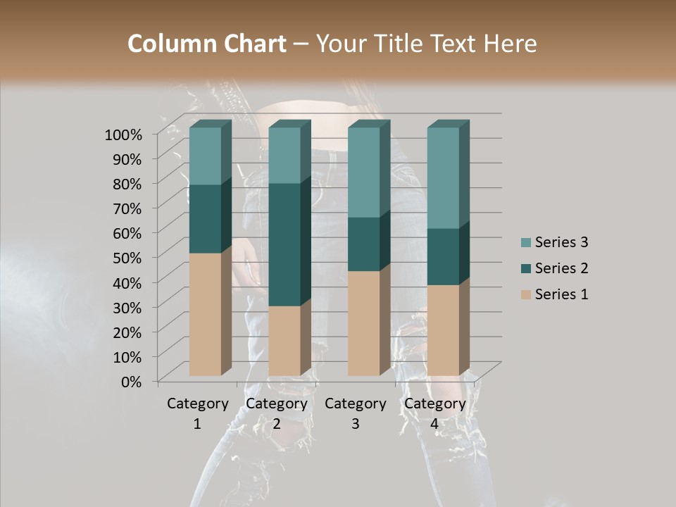 People Female Length PowerPoint Template