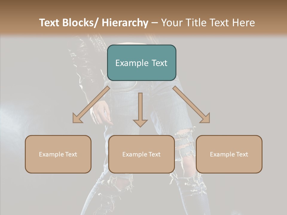 People Female Length PowerPoint Template