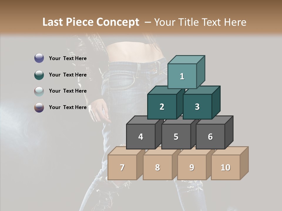People Female Length PowerPoint Template