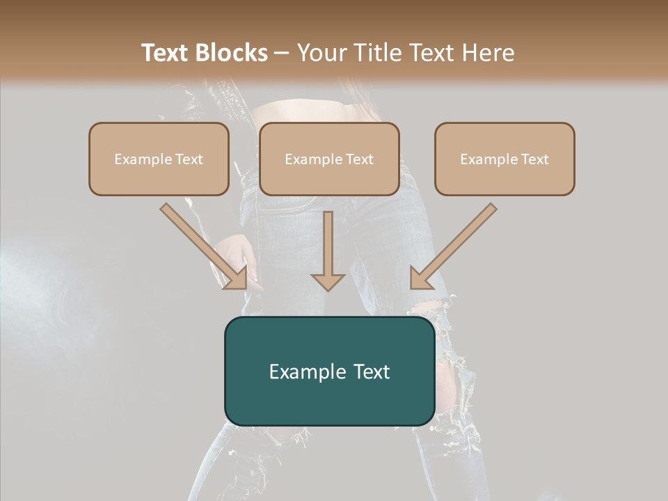 People Female Length PowerPoint Template