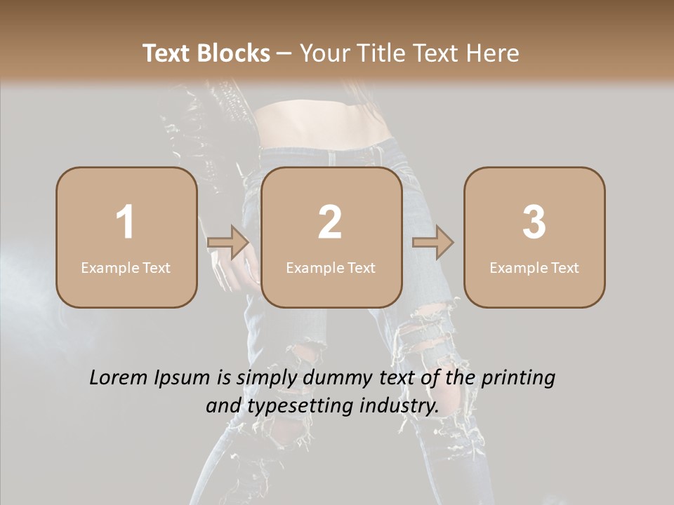 People Female Length PowerPoint Template