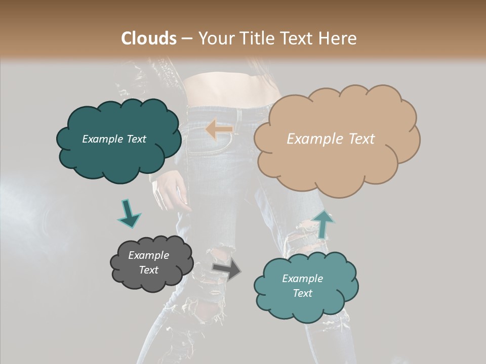 People Female Length PowerPoint Template