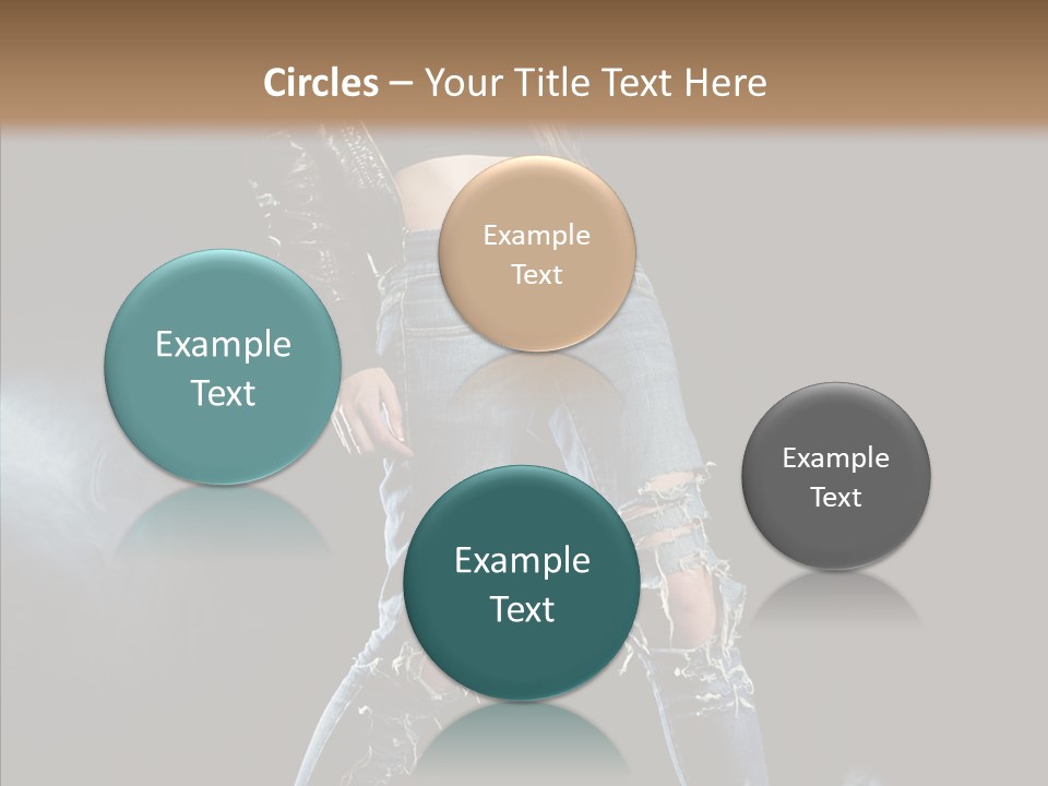 People Female Length PowerPoint Template